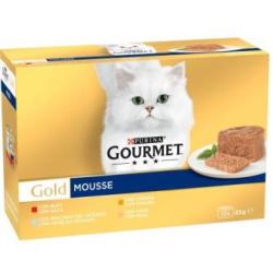 GOURMET GOLD MOUSSE SURTIDO CAJA 12X85gr.