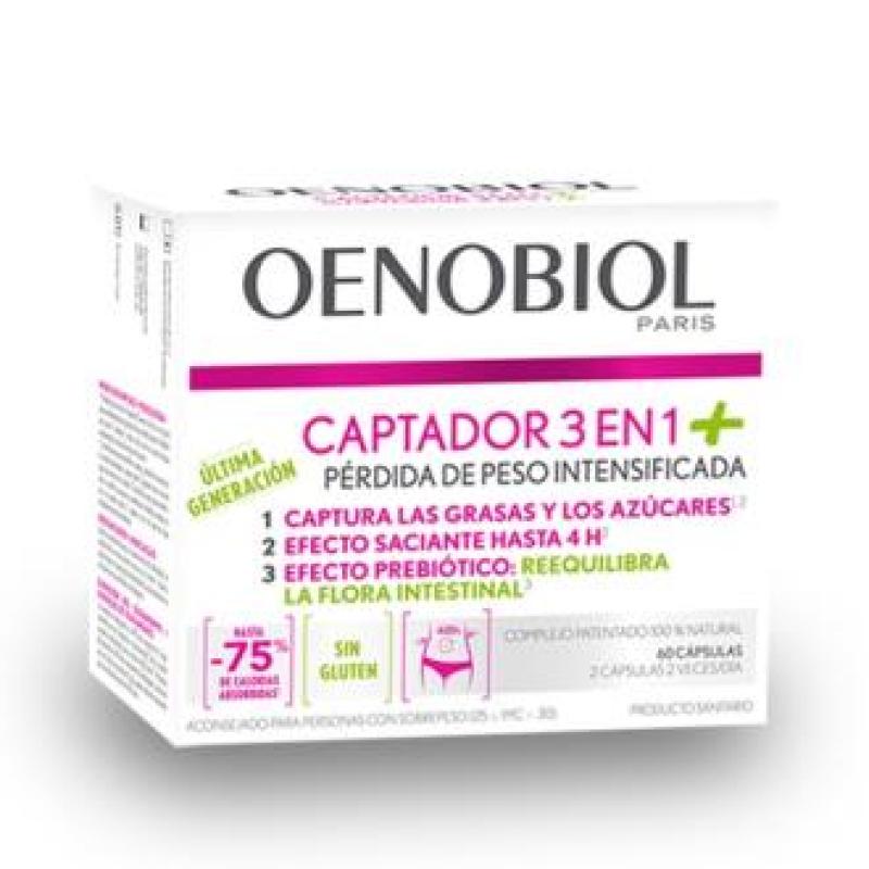 OENOBIOL captador 3 en 1 plus 60comp.