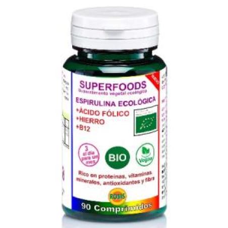 ESPIRULINA + AC. FOLICO superalimentos BIO 90comp.