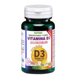 VITAMINA D3 4000ui alta concentracion 60cap.