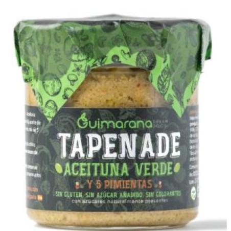 TAPENA DE ACEITUNA VERDE Y 5 PIMIENTAS pate 130gr