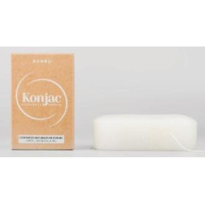 KONJAC esponja corporal exfoliante blanca 5gr.