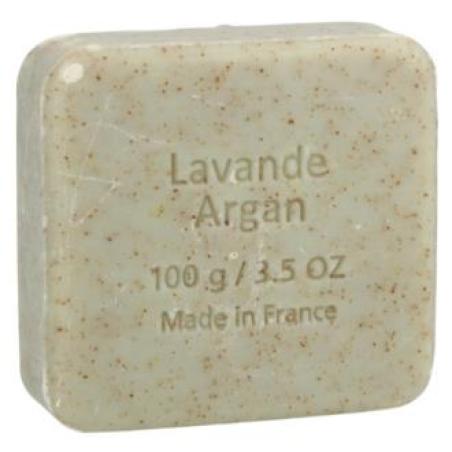 JABON EXFOLIANTE argan-lavanda pastilla 100gr. BIO