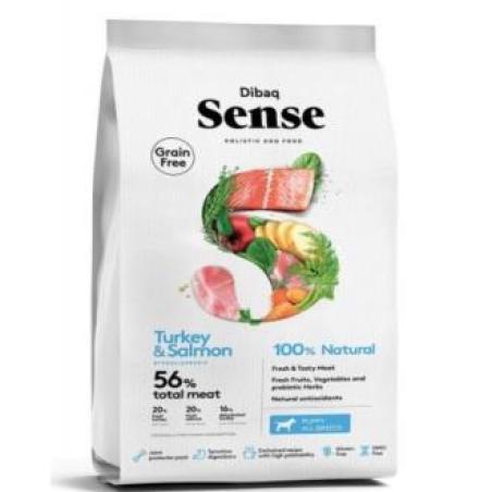 DIBAQ SENSE salmon y pavo perro puppy 2kg. SG