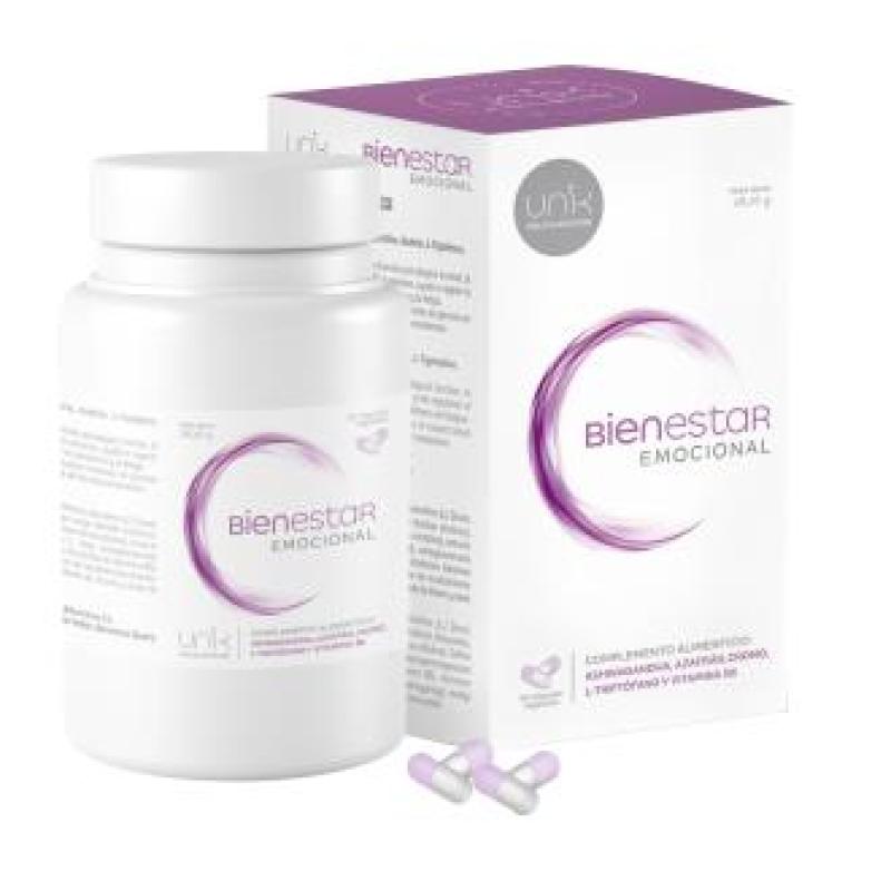 UNIK BIENESTAR EMOCIONAL 60cap.veg.