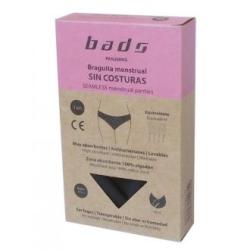 BRAGUITA MENSTRUAL negra sin costura talla 2XL.