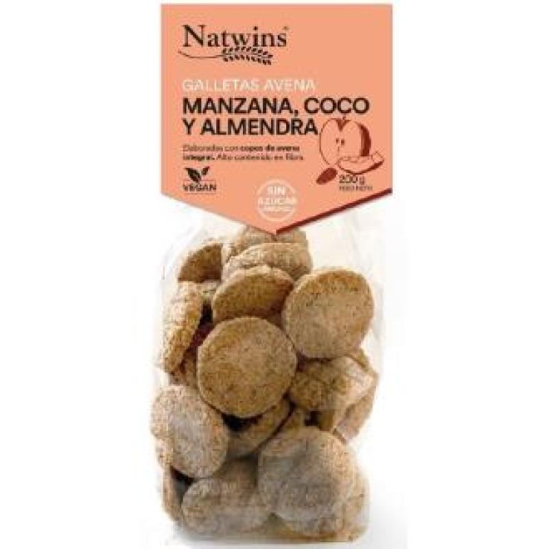 GALLETAS DE AVENA MANZANA COCO Y ALMENDRA 200gr.