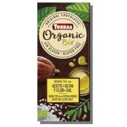 CHOCOLATE NEGRO 70% con aceite oliva 100g BIO SG