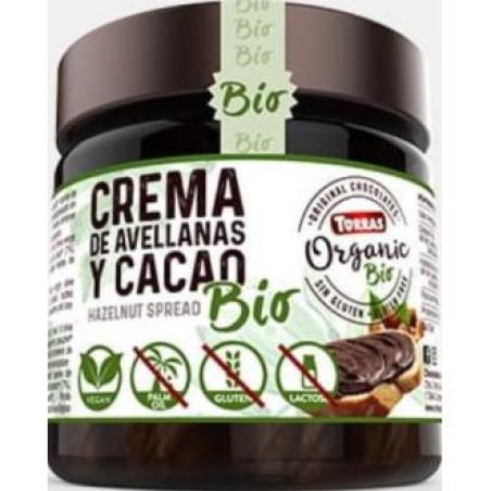 CREMA DE CACAO-AVELLANAS con aceite de oliva 200gr