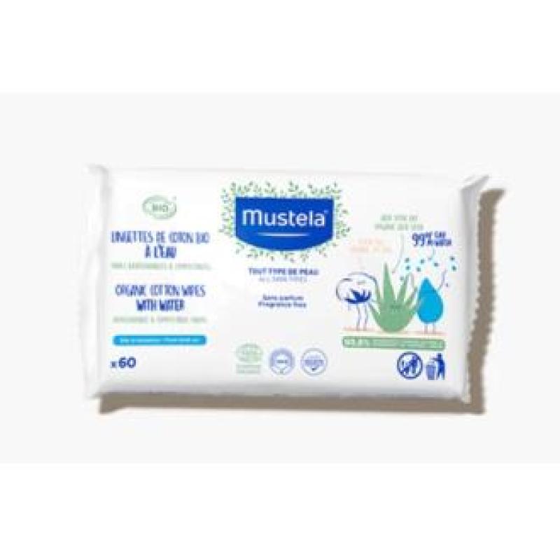 TOALLITAS DE ALGODON AL AGUA bebe-niño 60uds. BIO