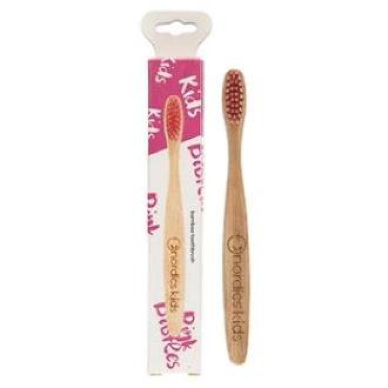 CEPILLO DENTAL BAMBU NIÑOS - rosa