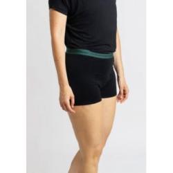 SHORT MENSTRUAL negro/verde flujo abundante 0/XXS.