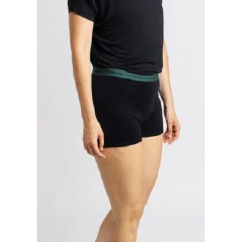 SHORT MENSTRUAL negro/verde flujo abundante 2/S.