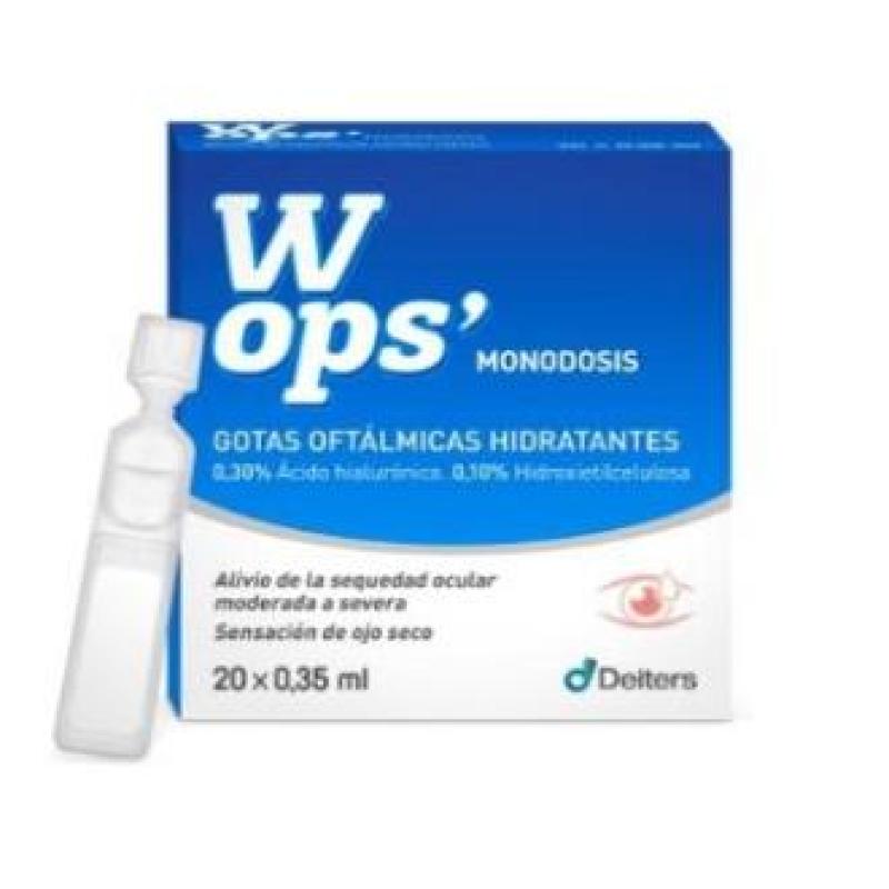 WOPS gotas humectantes 0,3% 20monodosis