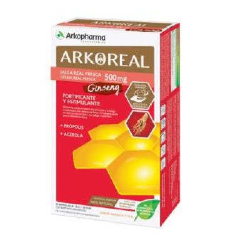 ARKOREAL jalea real+ginseng 20amp.