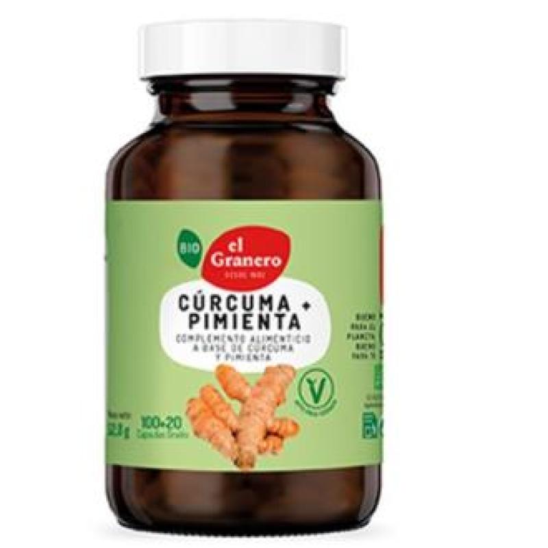 CURCUMA Y PIMIENTA BIO 120cap.