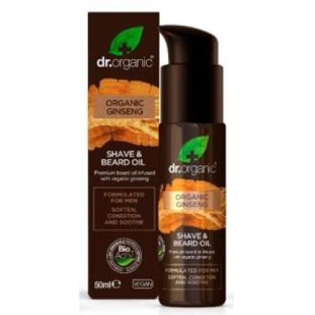 ACEITE DE BARBA Y AFEITADO organic ginseng 50ml.