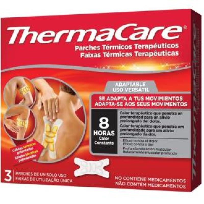 THERMACARE parche termico adaptable 3ud.