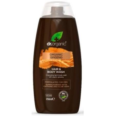 GEL DE BAÑO Y CABELLO organic ginseng 250ml.