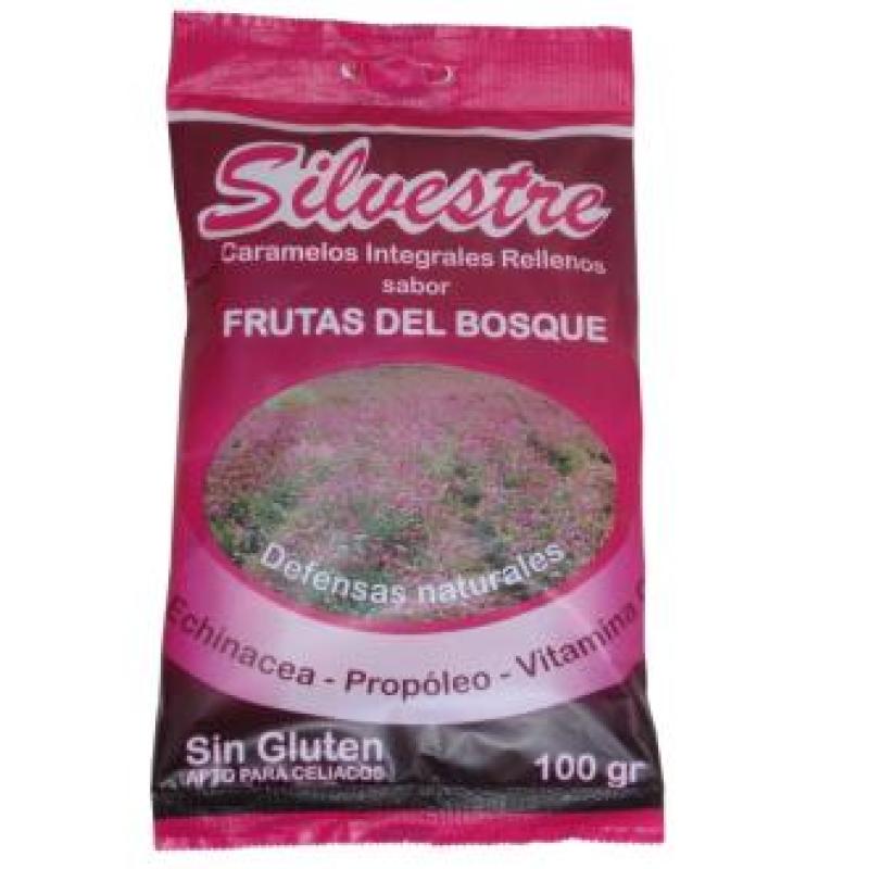 CARAMELOS RELLENOS DE FRUTAS BOSQUE azucar 100gr.