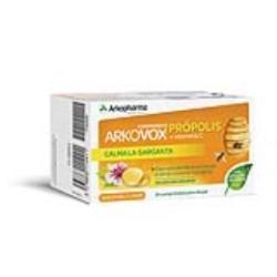 ARKOVOX propolis +vit c sabor miel y limon 24comp.