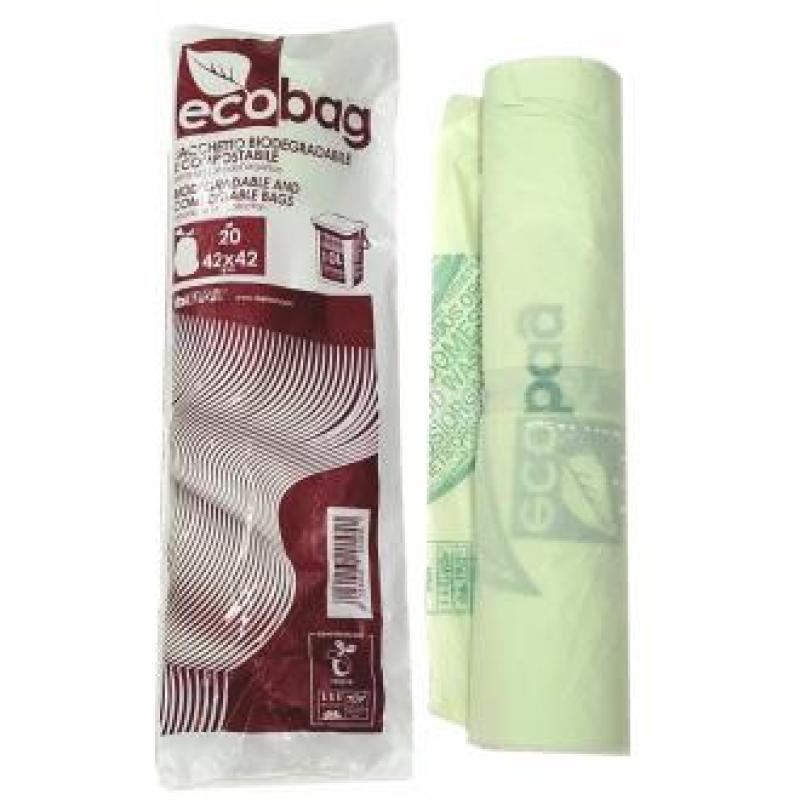 BOLSAS DE  BASURA BIODEGRA-COMPOST. 10L 10rollos