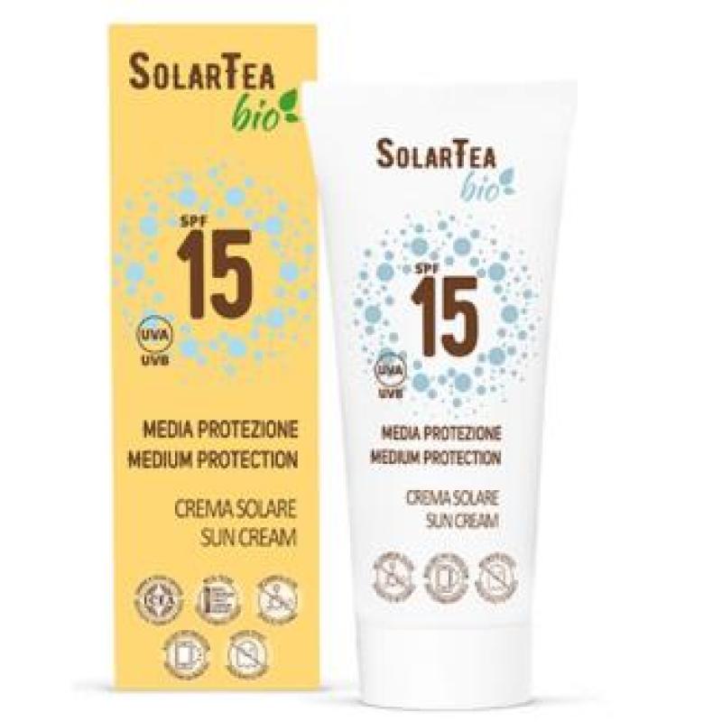 SOLAR TEA crema proteccion media SPF15+ 100ml. BIO