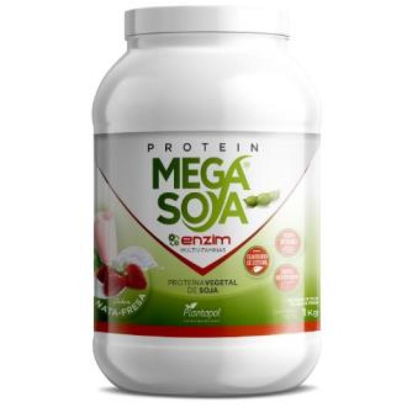 PROTEIN MEGA SOYA proteina de soja nata-fresa1kg.