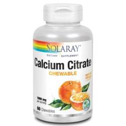 CALCIO CITRATO 1000mg. sabor naranja 60comp.mast.