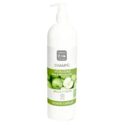 CHAMPU VITALIDAD aloe-manzana 740ml.