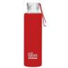 BOTELLA BOROSILICATO con silicona rojo 550ml. BB04