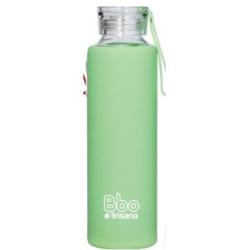 BOTELLA BOROSILICATO con silicona verde 550ml BB04