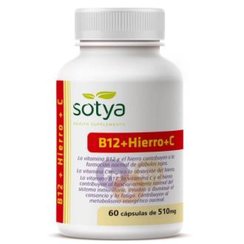 VIT B12 + HIERRO + VIT C 60cap.