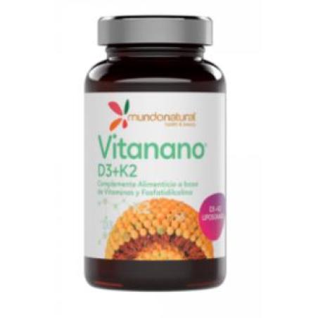 VITANANO VITAMINAS D3 + K2 liposomado 30cap.