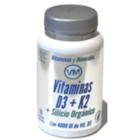 VITAMINA D3 + K2 + SILICIO 90cap.