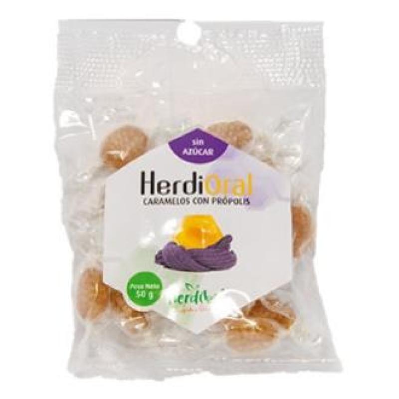 HERDIORAL CARAMELOS PROPOLIS bolsa 50gr.