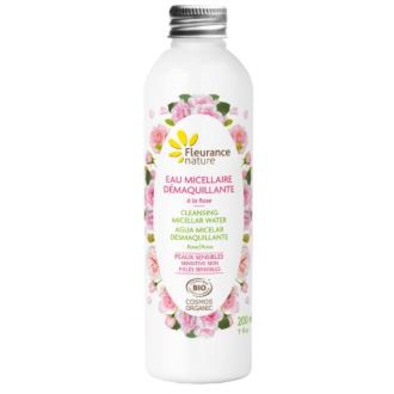 AGUA MICELAR DESMAQUILLANTE con rosa 200ml. BIO