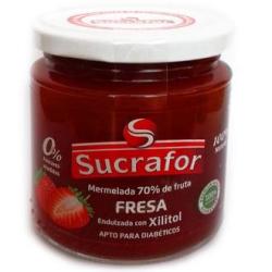 MERMELADA DE FRESA 70% fruta 0% azucar 260gr.