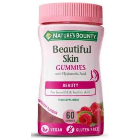 BEAUTIFUL SKIN GUMMIES con ac. hialuronico 60gomin