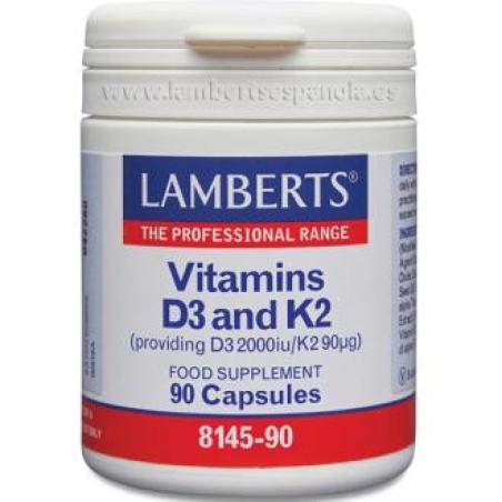 VITAMINA D3 2000ui+K2 90mcg 90cap.