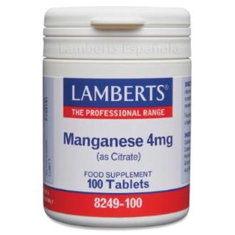 MANGANESO citrato 4mg. 100 cap.