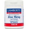 ZINC (Como Citrato) 15 mg. 90comp.