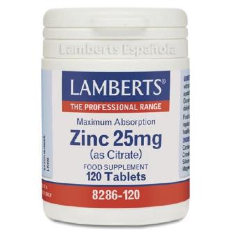 ZINC 25mg. 120comp