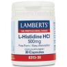 L-HISTIDINA HCl 500 mg. 30 cap.