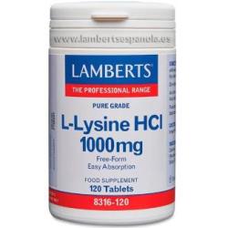 L-LISINA HCl 1000mg. 120comp.