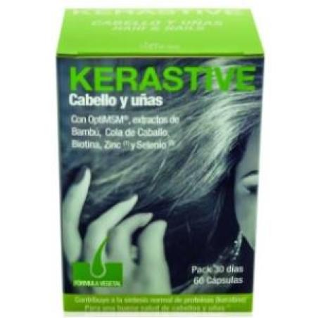 KERASTIVE cabello uñas formula vegetal 60cap.