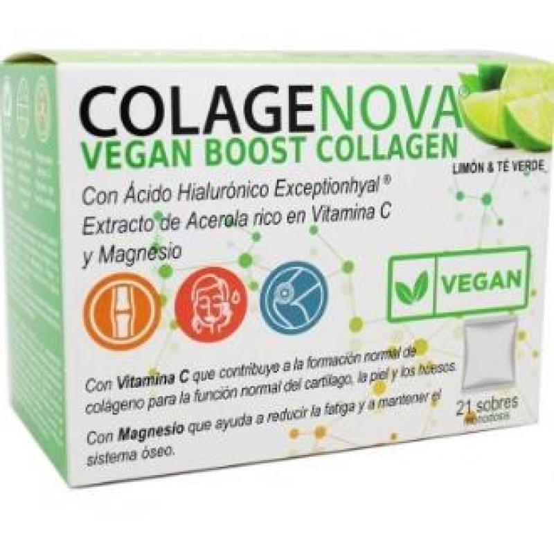 COLAGENOVA colageno vegano te verde+limon 21sbrs.