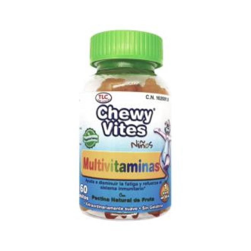 CHEWY VITES multivitaminas plus infantil 60ud.