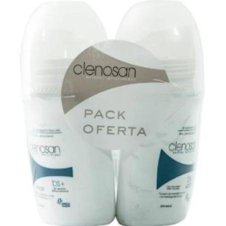 CLENOSAN DUPLO desoddorante roll-on 2x75ml.