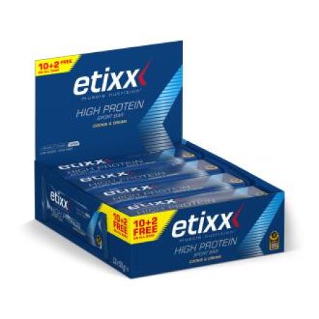 ETIXX HIGH PROTEIN PROTEIN BAR cookie&cream 12x55g